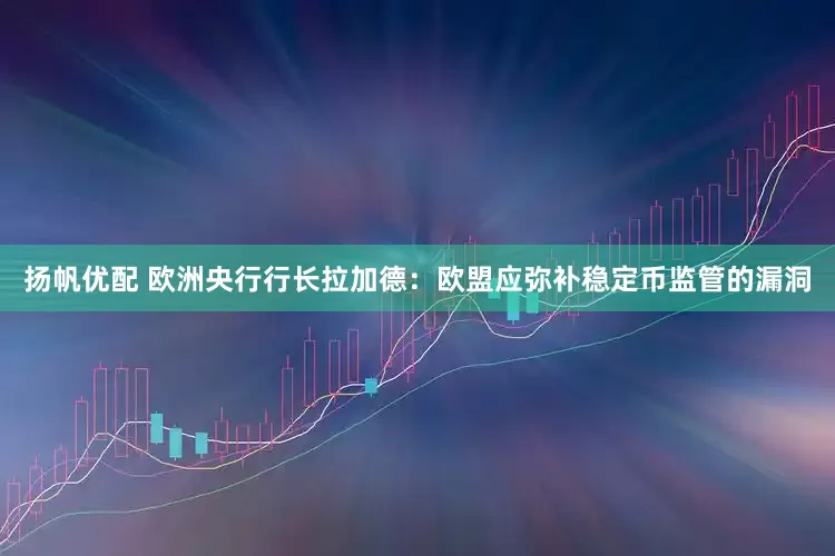 扬帆优配 欧洲央行行长拉加德：欧盟应弥补稳定币监管的漏洞