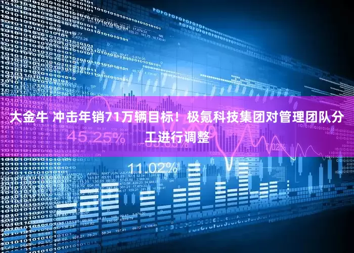 大金牛 冲击年销71万辆目标！极氪科技集团对管理团队分工进行调整