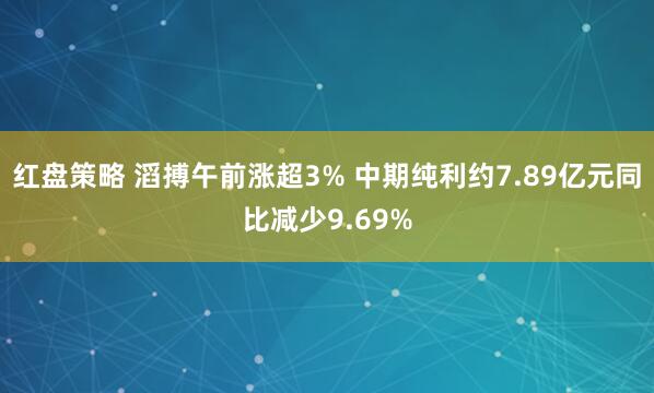 红盘策略 滔搏午前涨超3% 中期纯利约7.89亿元同比减少9.69%